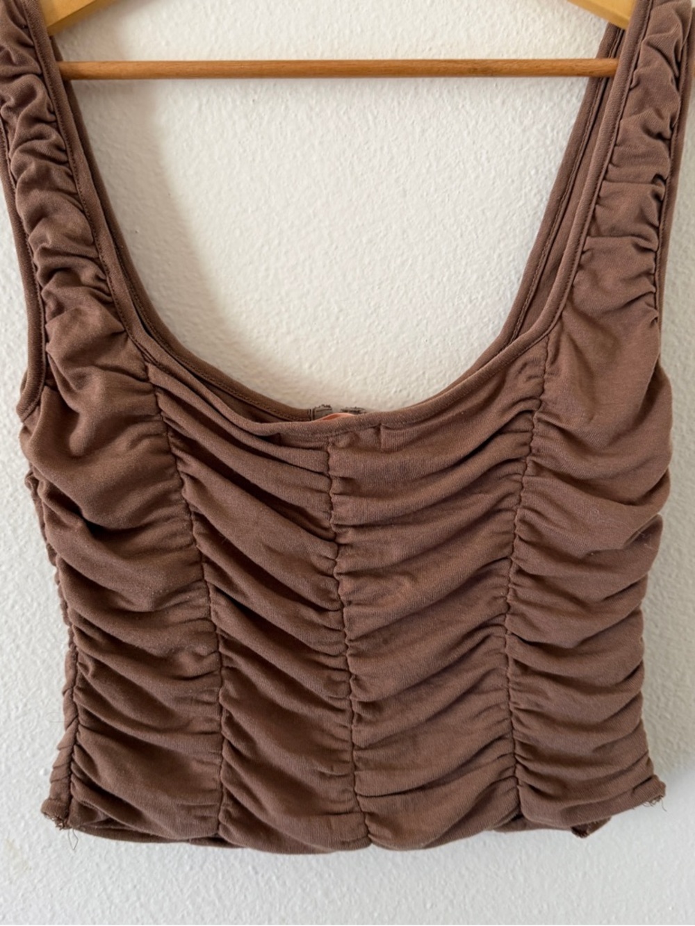 Brown Ruched top - Picture 5 of 5